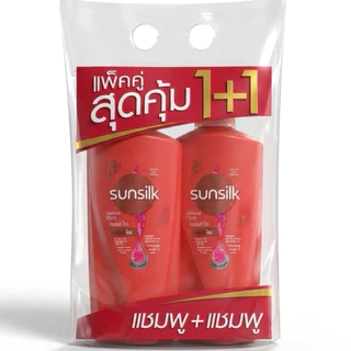 [1แถม1] Shampoo Sunsilk ซันซิล แชมพูสระผม ครีมนวดผม แพคคู่ขนาด 350 มล. ครบ ทุกสี [แชม/นวด] [แชม/แชม]