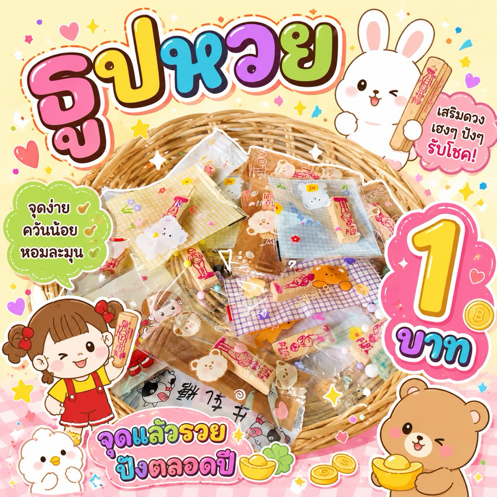 ธูปหวย (พร้อมส่ง) เลขหวย3ตัว
