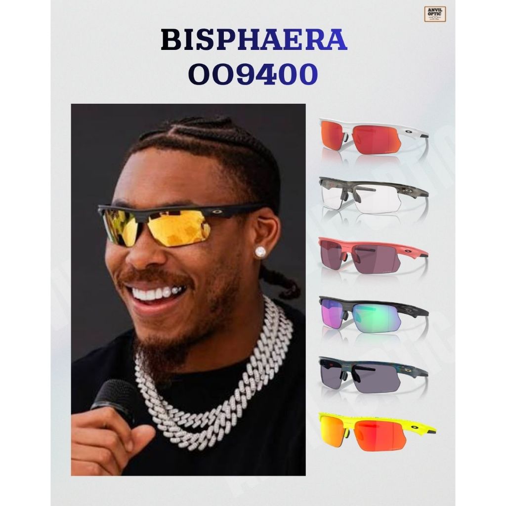 OAKLEY BISPHAERA แว่นสำหรับนักวิ่ง ตีกอล์ฟ OO9400 ของแท้ รับประกันสินค้า 2 ปี