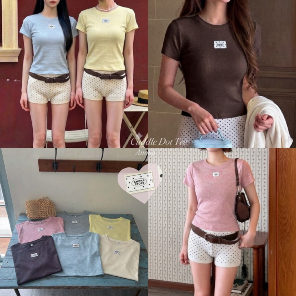 Cuddle Dot Tee เสื้อยืดคอกลมแขนสั้น