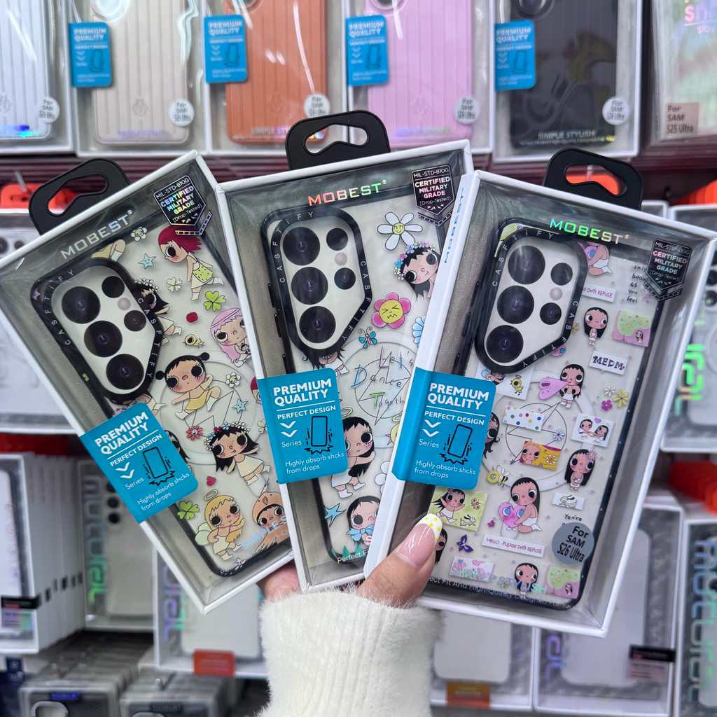Mobest Caseการ์ตูนพิมพ์ลาย(เนียวตะ)รองรับชาร์จแม่เหล็ก สำหรับรุ่นSamsungS25 Ultra / S26 Ultra