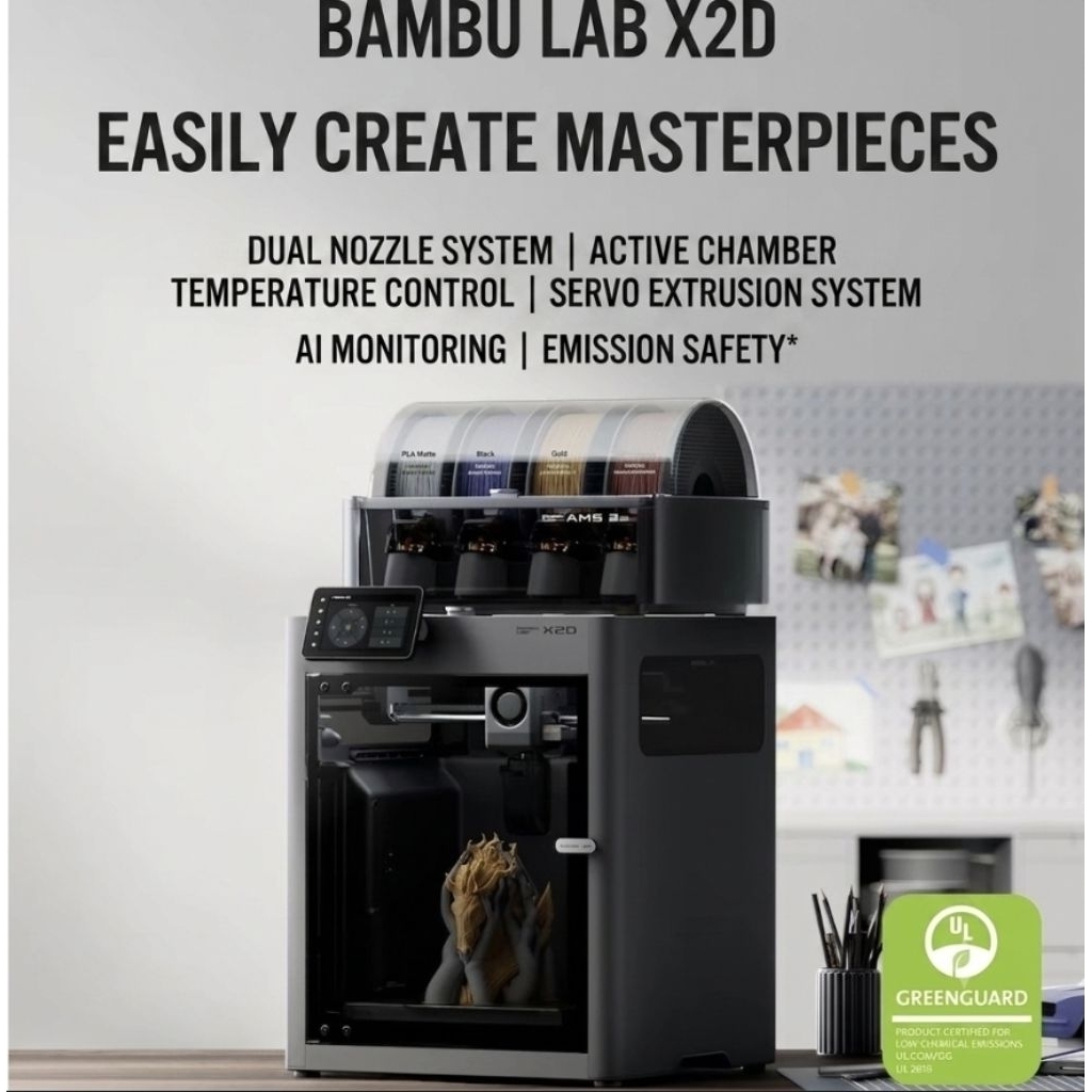 Bambu lab x2d เครื่องพิมพ์ 3D Printer