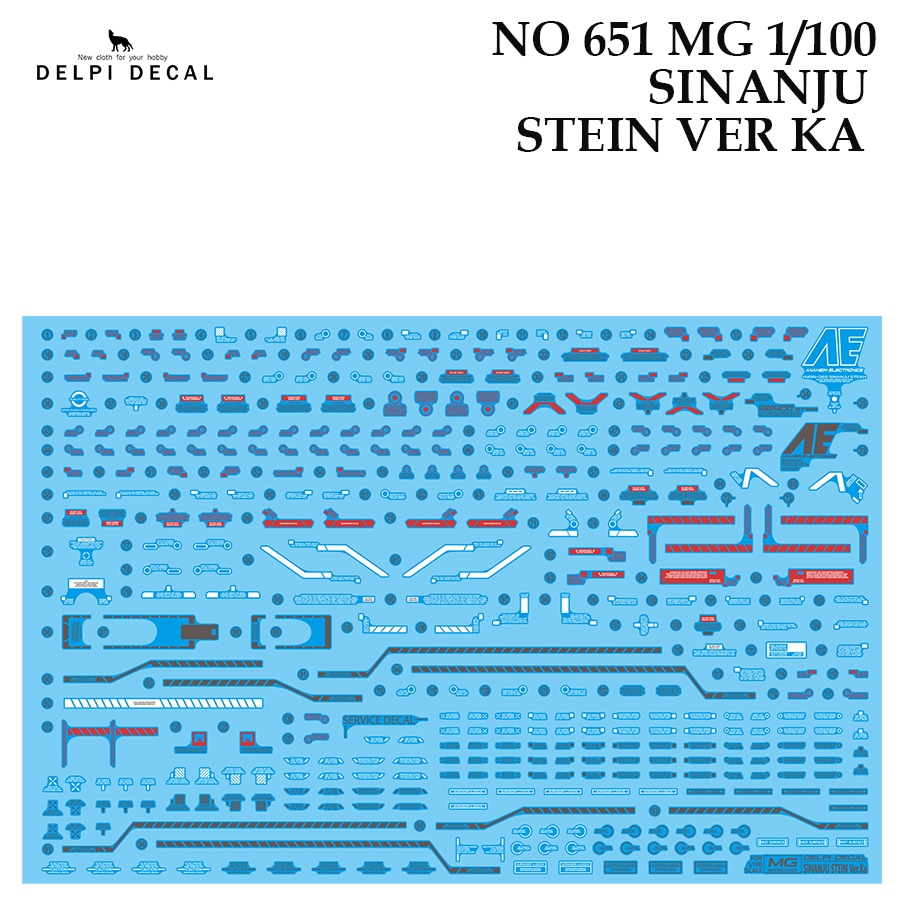 DELPI DECAL 651 MG1/100 SINANJU STEIN VER KA  WATER SLIDE DECAL