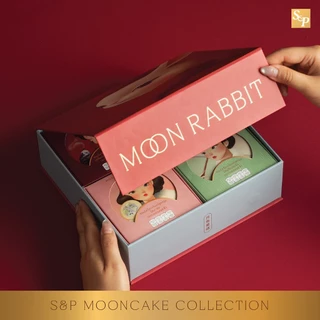 ขนมไหว้พระจันทร์ S&P Moon Rabbit Gift Set 2026 ชุดของขวัญสูตรนุ่ม 4 รส พร้อมกล่อง