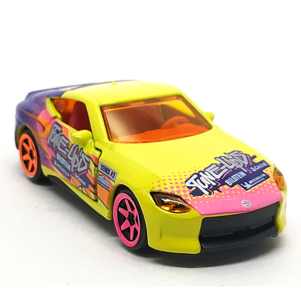 Majorette Nissan Z 400 - Tune Ups Series 3 สีเหลือง แบบล้อ 6SP/O สเกล 1/58 (8 cm) ไม่มี Package