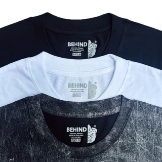 𝗕𝗘𝗛𝗜𝗡𝗗 เสื้อยืด “ WELCOME TO THE SHADOW “ แขนสั้น แขนยาว แนวสตรีท Oversize เสื้อยืดชาย หญิง