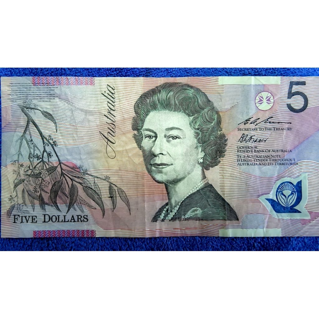รุ่นเก่าเพื่อสะสม ออสเตรเลีย​ Australia, 5 Dollars, ใช้แล้ว, B1388