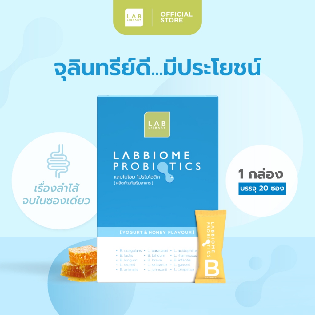 Labbiome Probiotics - โปรไบโอติก จุลินทรีย์ชนิดดี ดูแลลำไส้
