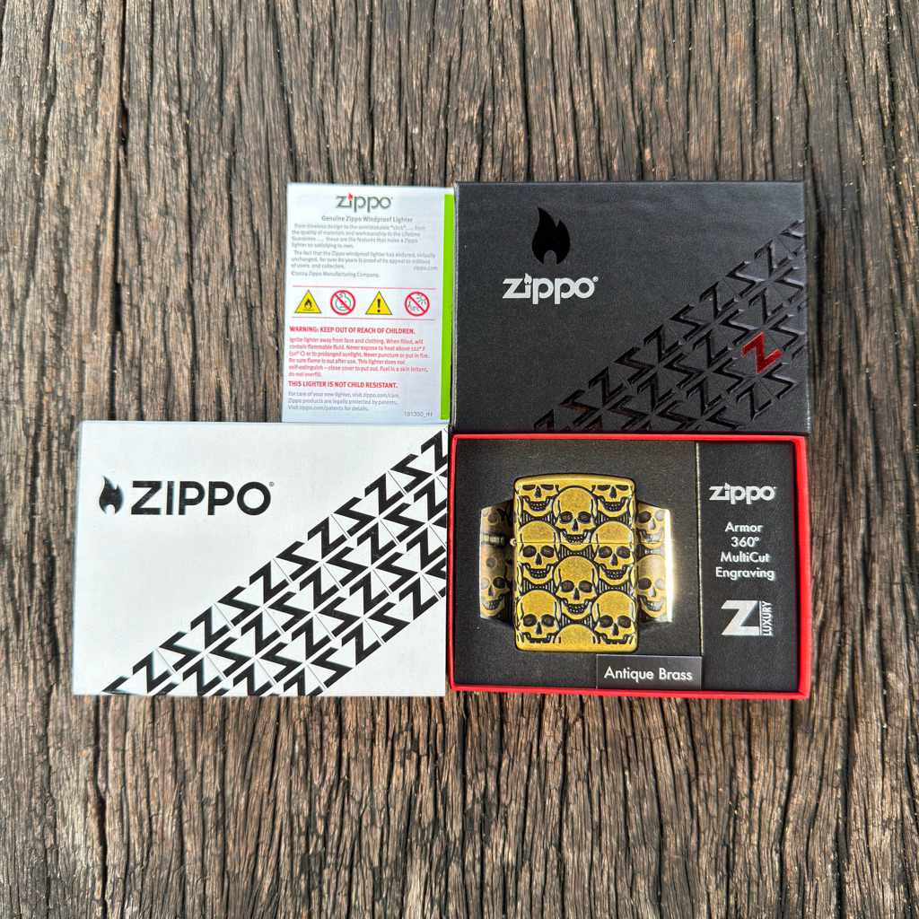ไฟแช็ก Zippo รุ่น 46302 Armor Cackling Cranium Design