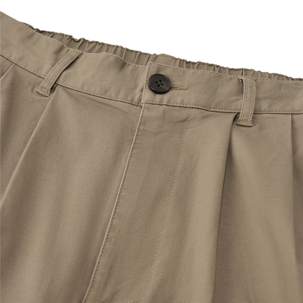 GIORDANO بنطلون خاكي رجالي Relax Fit بخصر مطاطي — صورة 6