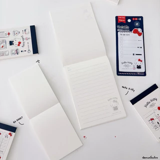 SANRIO สมุดฉีก กระดาษโน๊ต สมุดบันทึก Note Pad Todolist ขนาด A6 A7 Hellokitty