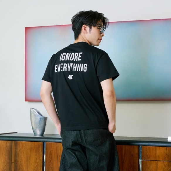 COOLCAT Regular T-Shirt - GRAPHIC IGNORE EVERYTHING LOGO (TS003)