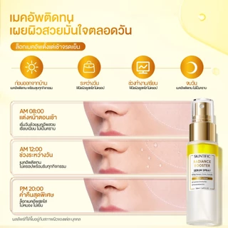 SKINTIFIC Serum Spray สเปรย์เซรั่ม 3in1 เซ็ตติ้งสเปรย์ ไพรเมอร์ เติมความชุ่มชื้น ผิวฉ่ำโกลว์ เมคอัพติดทน 100ml