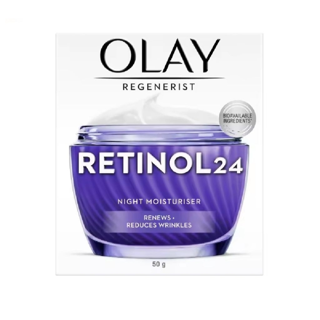 ผลิต 5/2026)OLAY REGENERIST RETINOL 24 NIGHT MOISTURISER FRAGRANCE-FREE 50ML ซึมซาบล้ำลึกสู่ผิวชั้นนอกเพื่อการบำรุงผิว