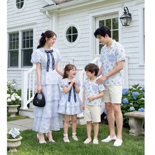 (Mommy) Maria Diamond เดรสผู้ใหญ่ Time Together Dress เดรสยาวกระโปรงเลเยอร์ผ้าชีฟอง texture โบว์หน้า ซิปหลัง มีซับใน