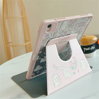 Gen11 A16 เคสไอแพดสวยๆ อะคริลิค หมุน 360 องศา air10.9/9.7 Gen5/6/7/8/9 Gen10 Air1/2 Air4/5 Air6 Air7 Air11 Pro11 2018-22