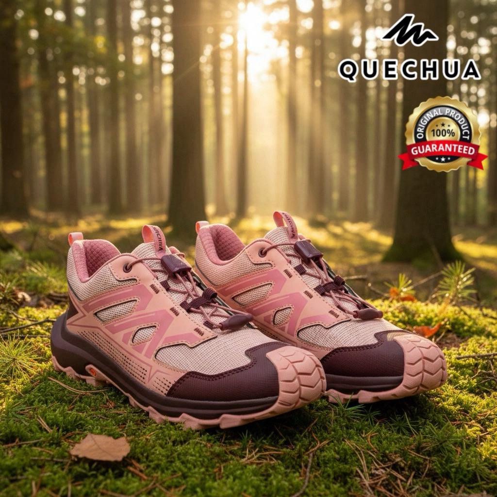 รองเท้าเดินป่าสำหรับเด็ก “มีไซส์ 35-38“ รุ่น Crossrock (สีชมพู) QUECHUA