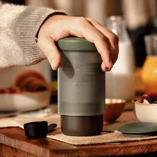 Wacaco Prestina เครื่องชงกาแฟแบบกดพกพา พร้อมแก้วและฟิลเตอร์สเตนเลส 240 ml ไม่ใช้กระดาษกรอง