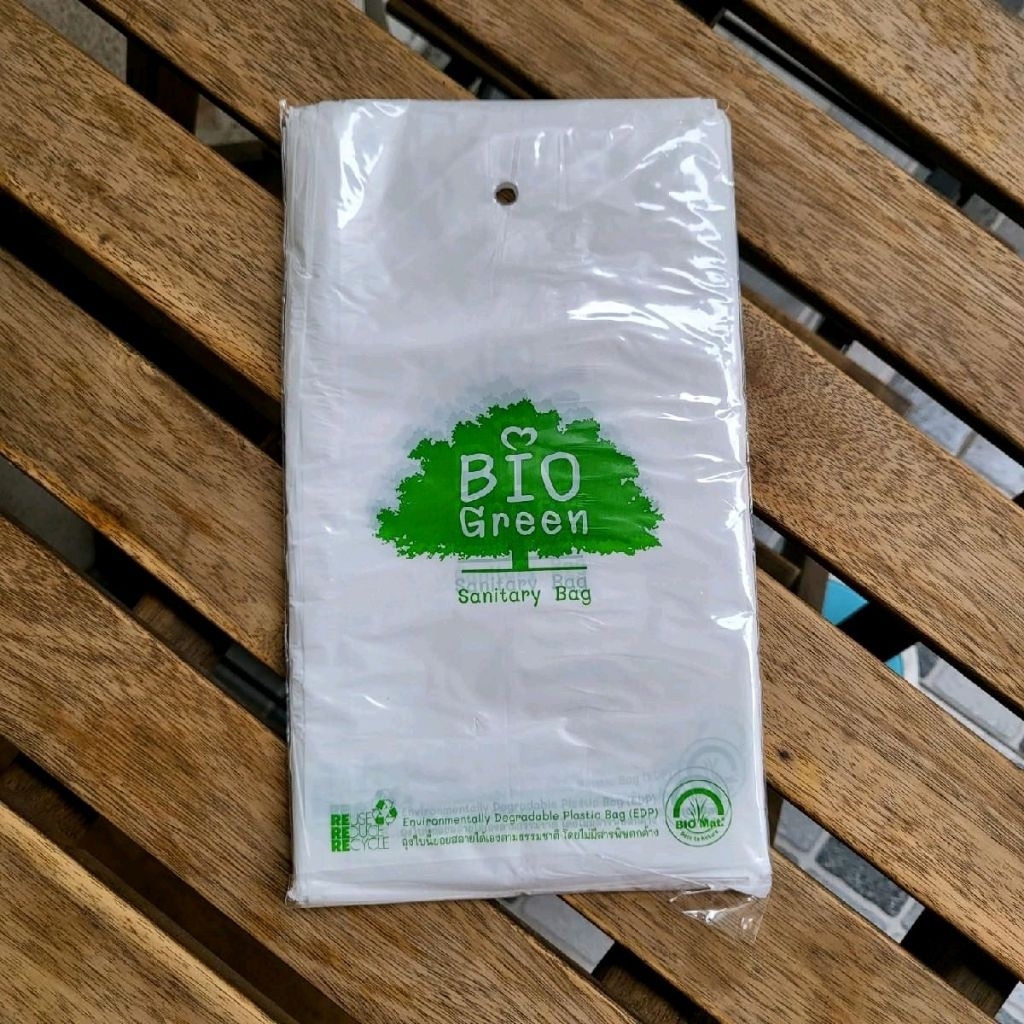 Sanitary Bag ถุงใส่ผ้าอนามัย รักษ์โลก
ขนาด 5" × 9"
บรรจุ 100 ใบ/แพ็ค