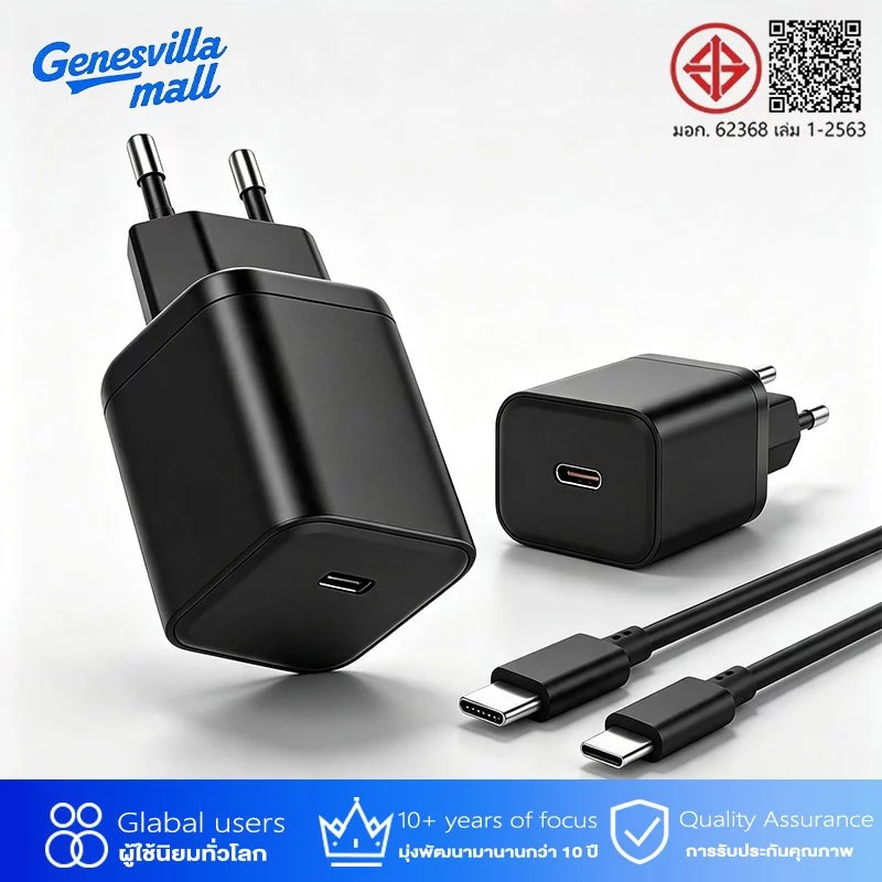 การรับประกัน 1 ปี สายชาร์จ ชาร์จไว PD 25W 45W 65W สายชาต Type c หัวชาร์จ รองรับ ซีรีส์ทั้งหมด
