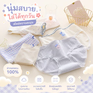 [เซต 10 ตัว] กางเกงชั้นในคละลายในแพ็ค