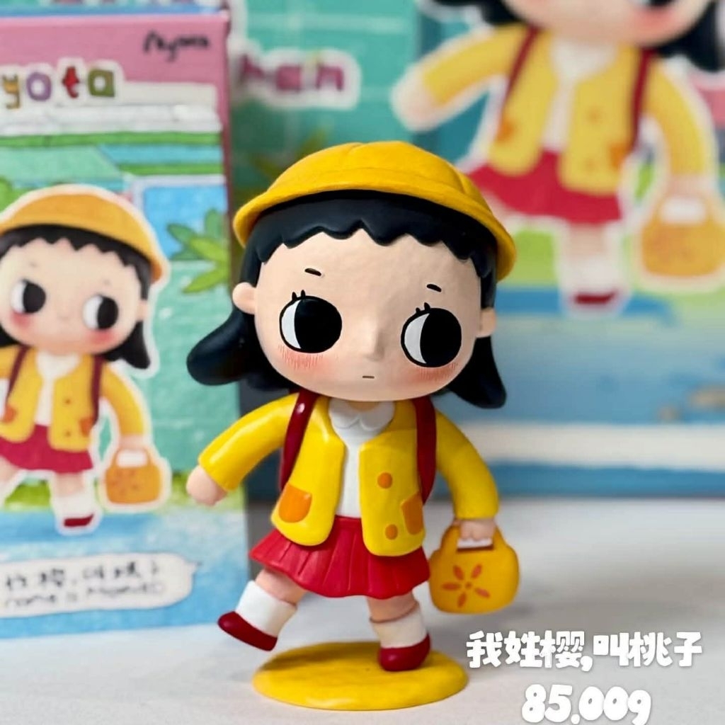 (สินค้าพร้อมส่งในไทย ) เนียวตะ nyota x chibi maruko chan งานแท้100% สุ่ม/เลือกตัว ฟิกเกอร์ ตั้งโชว์