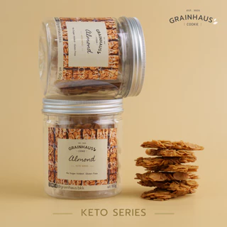Grainhaus Keto Series - Almond (No Sugar Added) คุกกี้คีโต - รสอัลมอนด์ (ไม่ใส่น้ำตาล)