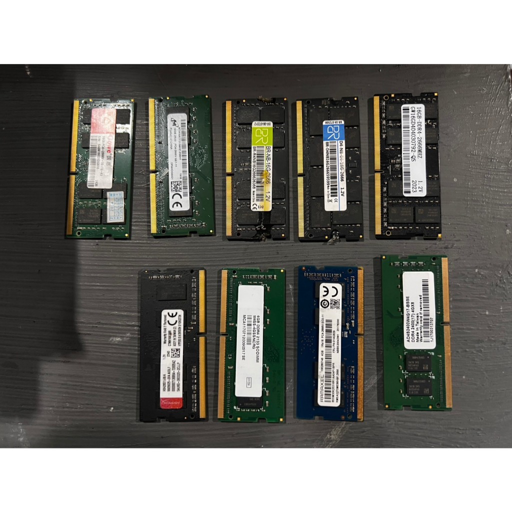 RAM NoteBook DDR4 คละรุ่นหลายรายการ มือสอง ราคาสุดคุ้ม
