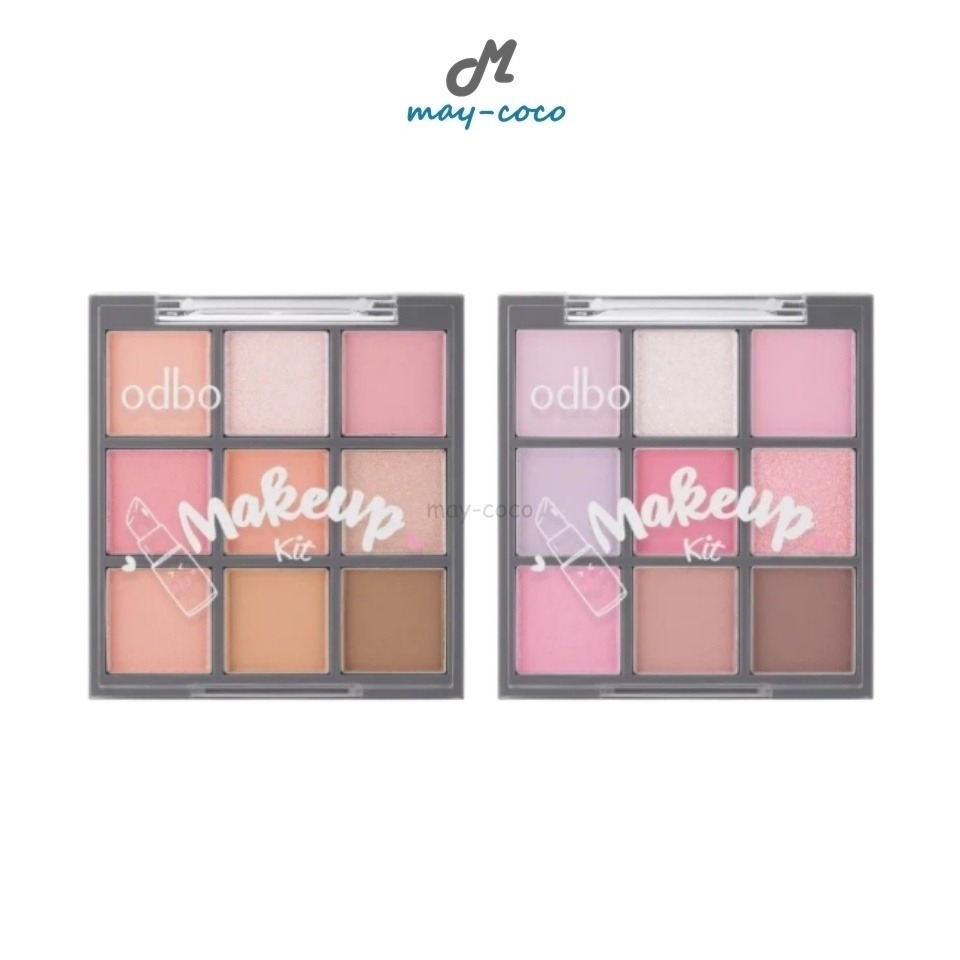 ถูก/แท้/มีไลฟ์ พาเลทท์ ODBO Makeup Kit New Version พาเลท อายแชโดว์ ฝุ่นคิ้ว บลัชออน ไฮไลท์ เนื้อแมทท