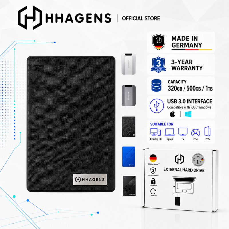 HHAGENS H100 HDD 320GB/500GB/1TB ฮาร์ดดิสก์ USB3.0 High Speed Hard Disk/Portable Hard Drive/External