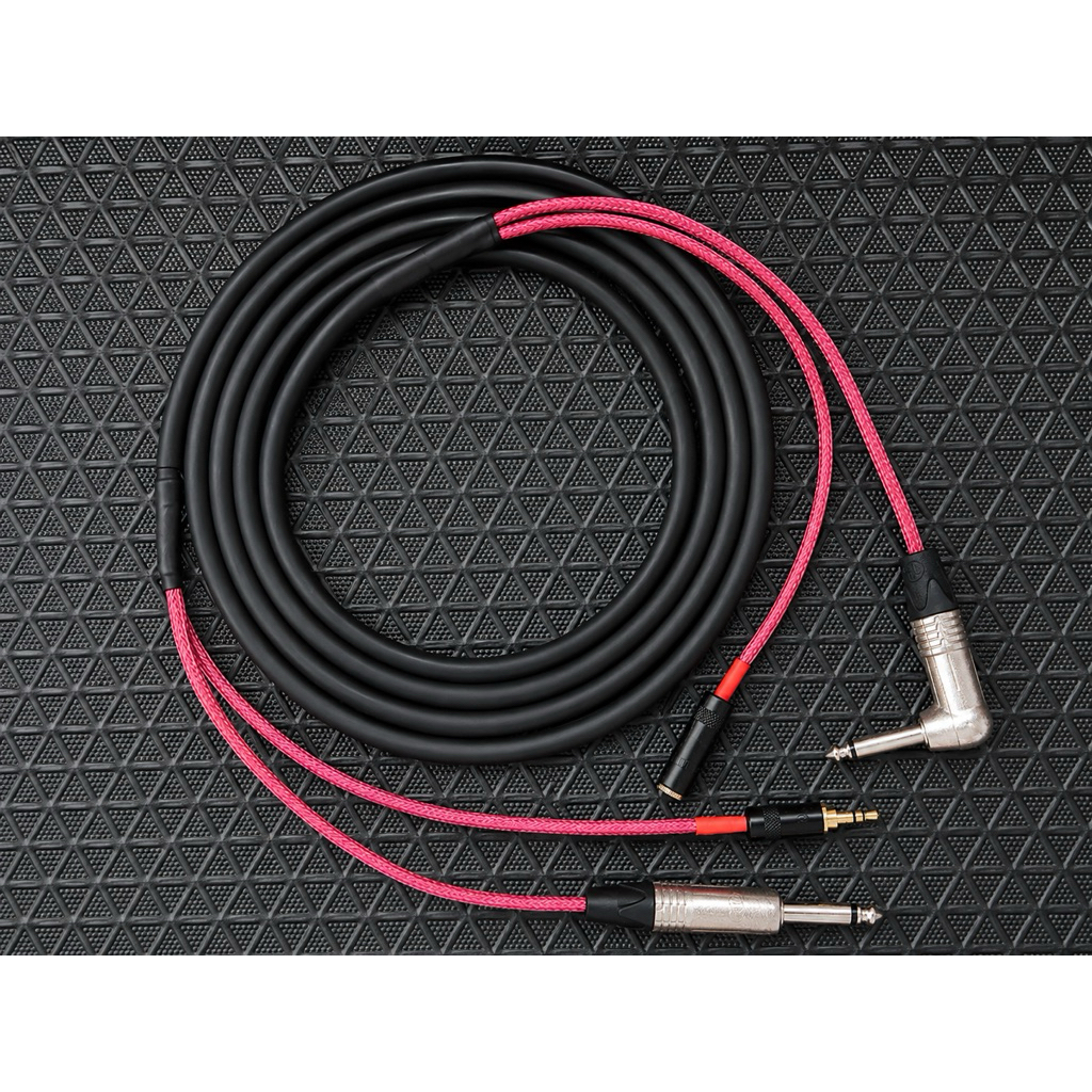 Canare สายสัญญาณเสียงคุณภาพสูง 2 in 1 MR202-2AT หัว Neutrik 6.35 mm + Rean 3.5 mm สาย Canare สำหรับเ