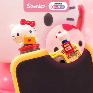 [กล่องสุ่ม] Sanrio Lying Bean รุ่น Sweetheart Post Series ฟิกเกอร์โทรศัพท์ Hello Kitty ลอกกาวง่าย ติดแน่น ลิขสิทธิ์แท้