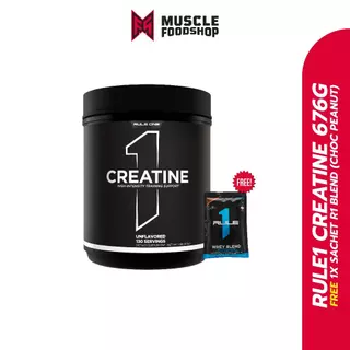 Rule1 Micronized Creatine - Unflavored (ไม่มีรสชาติ) มี 2 ขนาด (156g.และ 390g.)