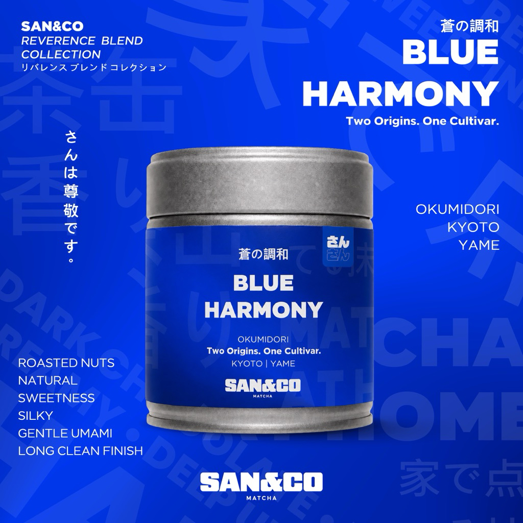 BLUE HARMONY Okumidori Harmony Blend Ceremonial Matcha 20g