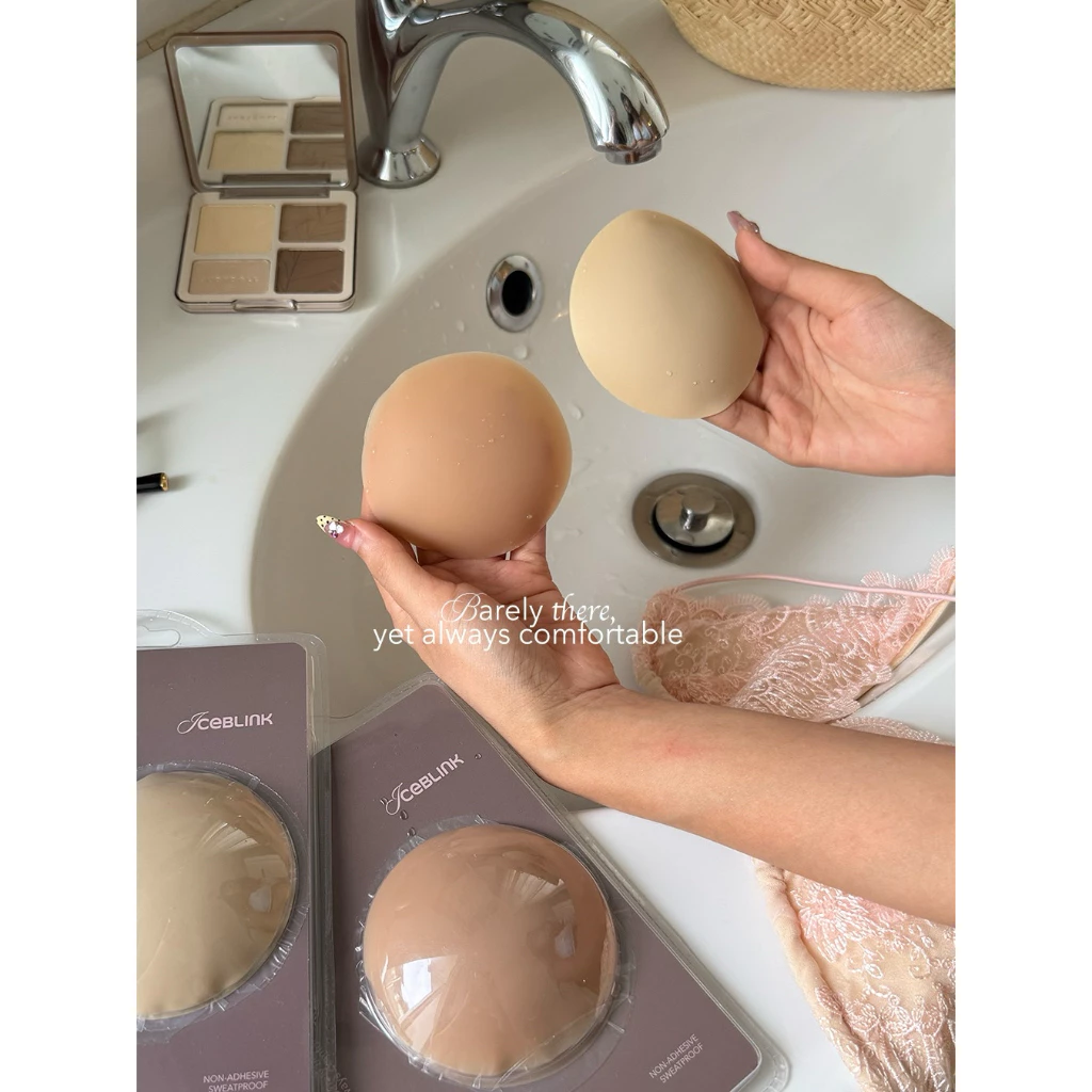 ICEBLINK | Nipple Cover ซิลิโคนปิดจุกแบบกาว เกรดพรีเมียม ติดแน่น ปิดเนียน กันน้ำกันเหงื่อ อ่อนโยนต่อผิว