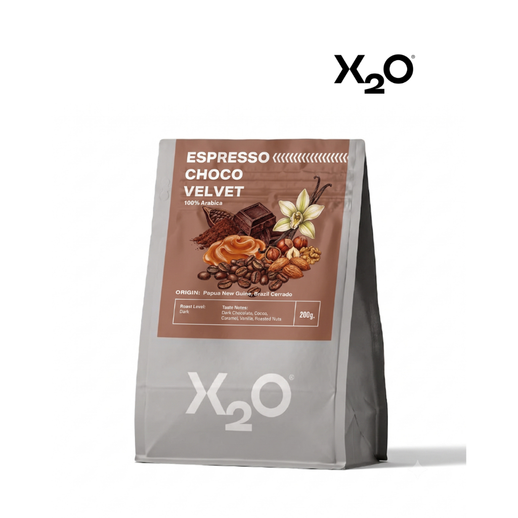 X2O COFFEE เมล็ดกาแฟ Choco Velvet 200 g.
