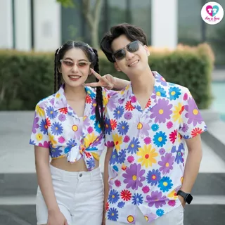 พร้อมส่ง!! เสื้อฮาวาย ใส่ทีม เพื่อน คู่รัก ครอบครัว (NT)