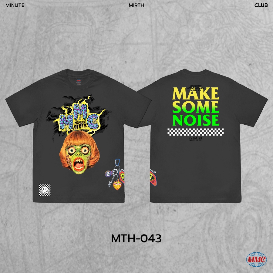 Power7 x Minute Mirth เสื้อยืดสตรีทแฟชั่น คอลเลคชั่นใหม่จากแบรนด์ Minute Mirth (MTH-043 สีเทา)
