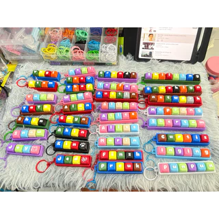 ส่งไว พวงกุญแจคีย์แคป(ครบชุด) คลิ๊ก clicker ไม่ซ้ำใคร ของขวัญ ของที่ระลึก Name Keycap [Ma006]