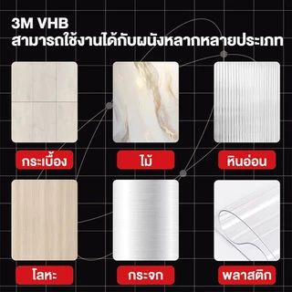 เทปกาว2หน้า 3M VHB กาวสองหน้า แรงยึดติดสูง กันน้ำทนร้อน ติดรถยนต์ ติดผนัง ไม่ทิ้งคราบ 8/10/12/15mm