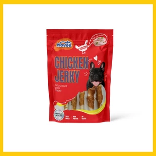 1063 Novee Chicken Jerky / ขนมสุนัข ขนมหมา มิลกี้ โรล สำหรับสุนัข 5ชิ้น ***1แถม1 59บาท