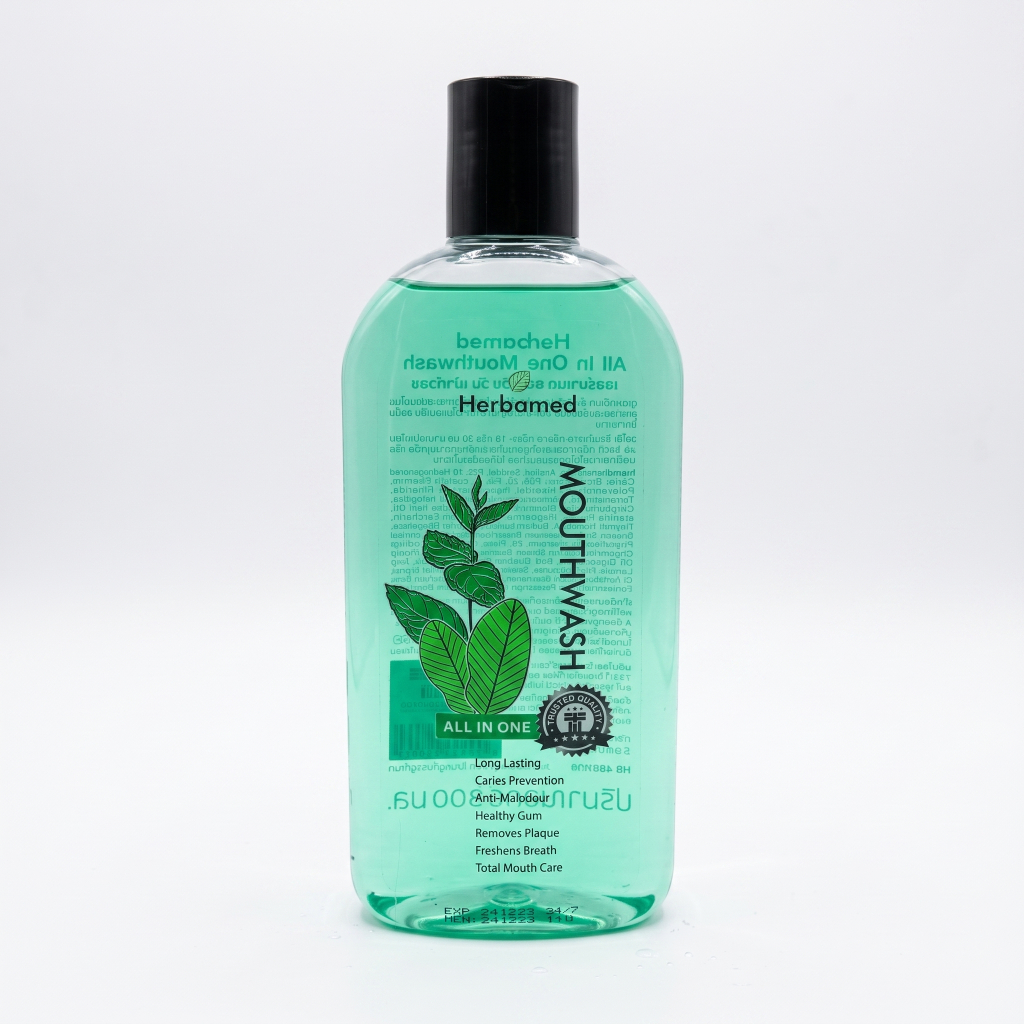 ผลิตภัณฑ์บ้วนปาก เฮอร์บาเมด(Herbamed) ผสมฟลูออไรด์ 1500 PPM