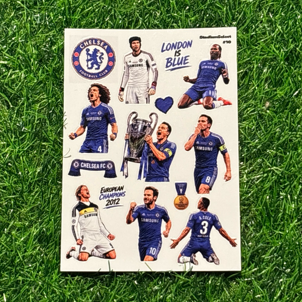 สติกเกอร์แฟนเมด #10 เชลซี ชุดแชมป์ยุโรป ปี 2011/12