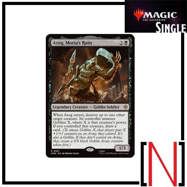 [MTG][Single][HOB] Azog, Moria's Ruin ระดับ Rare [ภาษาอังกฤษ]