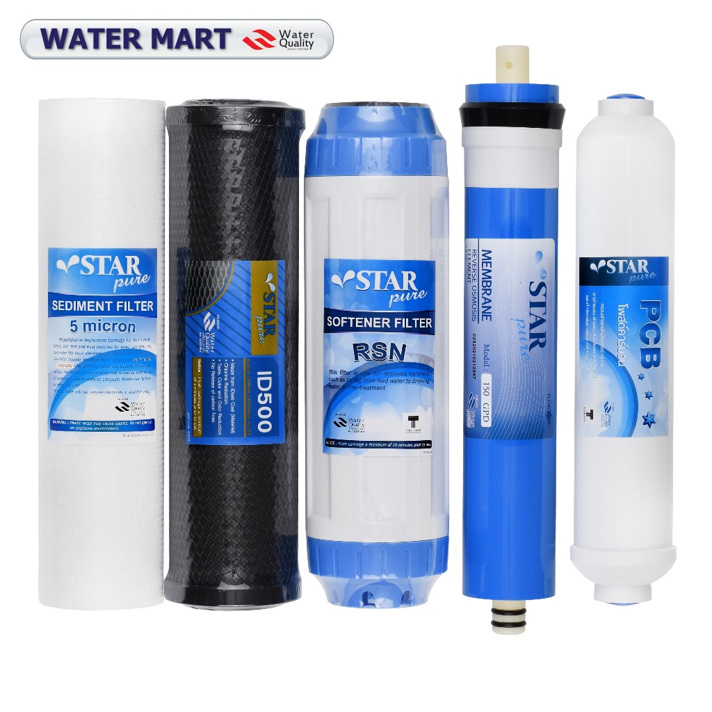 STAR PURE ชุดไส้กรองน้ำ RO Standard Set ขนาด 10 นิ้ว