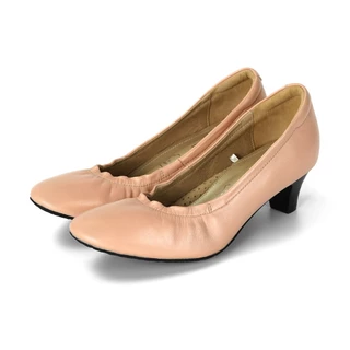 Pierre Cardin รองเท้าผู้หญิง รองเท้าส้นสูง Pump นุ่มสบาย ผลิตจากหนังแท้ สีดำ รุ่น 24SD323