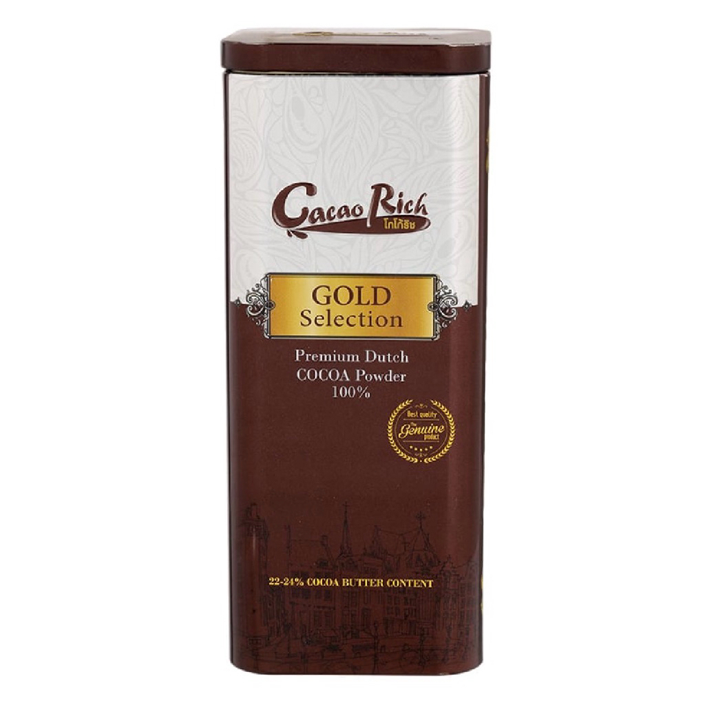 F/T Cocoa rich gold selection premium dutch cocoa 100% (400g.) โกโก้ริชโกลด์ ซีเล็คชั่น ผงโกโก้แท้ เจ