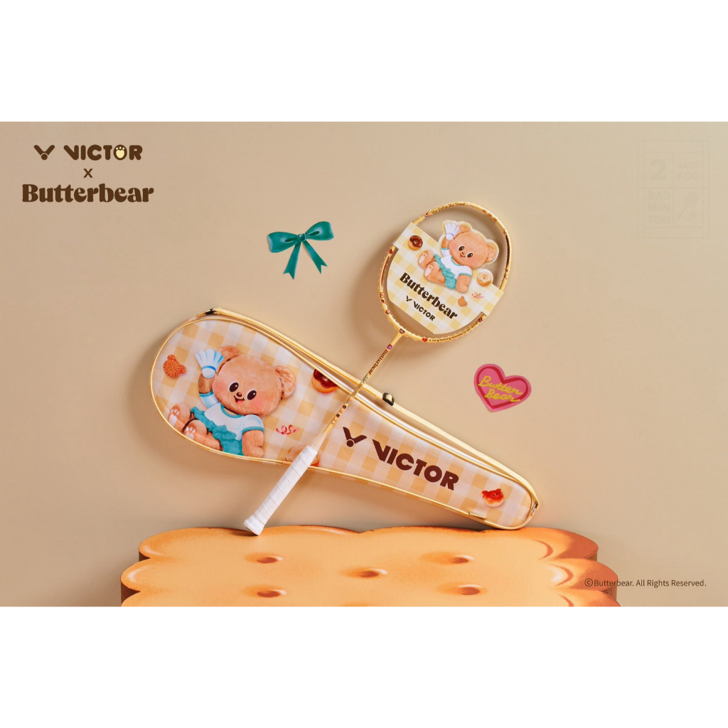 [Limited หมีเนย] ไม้แบด Victor x Butterbear รุ่น TK-BUTTERBEAR 4UG5 (รหัสสี E) ไม้สายบุกหัวหนัก ก้านอ่อน ตีง่าย ของแท้
