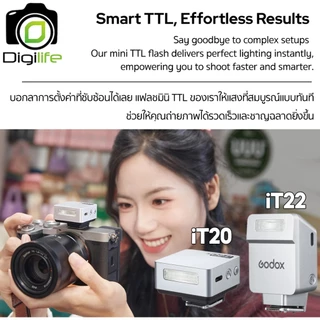 Godox Flash iT20, iT22 -TTL, Lithium Battery, iFlash, Pocket Flash ( For Ricoh และอื่นๆ, TR, FR-R ) / Digilife Thailand
