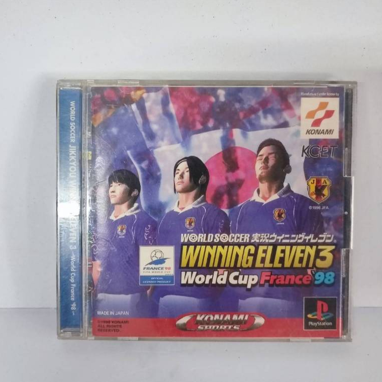 แผ่นเกมส์ PS1 Game : World Soccer Jikkyou Winning Eleven 3: World Cup France '98 : PS1 Japan